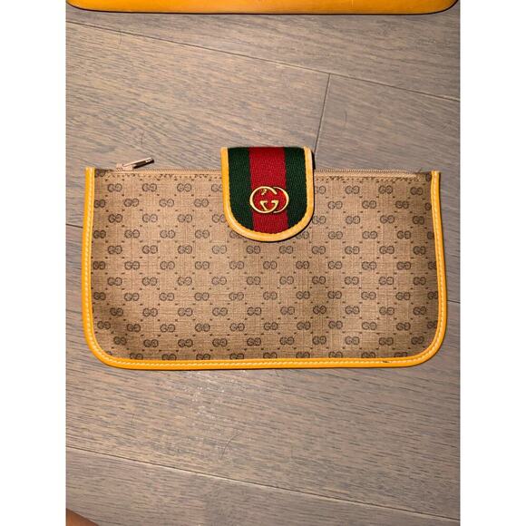 Gucci Vintage Authentic GG Micro Monogram Sherry Crossbody/Shoulder Bag w Pouch - Picture 16 of 16